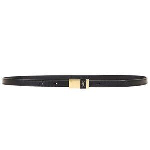 Saint Laurent Leather Belt in Black Nero 85 Womens as-is